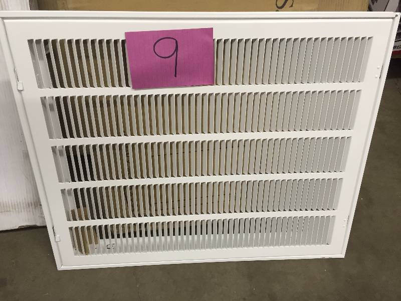 lot 9 image: TrueAire 20 in. x 25 in. Steel Return Air Grille New