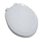 lot 89 image: American Standard Standard Collection Wood Elongated Toilet Seat New
