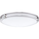 lot 100 image: Lithonia Lighting Saturn 16-inch Bronze 3000K Round LED Flush Semi-Flush Mount NEW