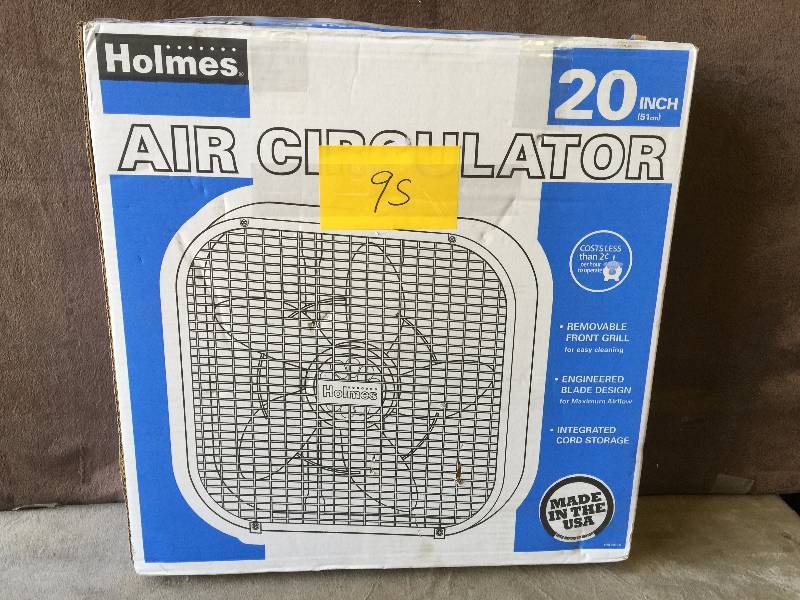 lot 95 image: Holmes 20 In Air Circulator Fan working conditions