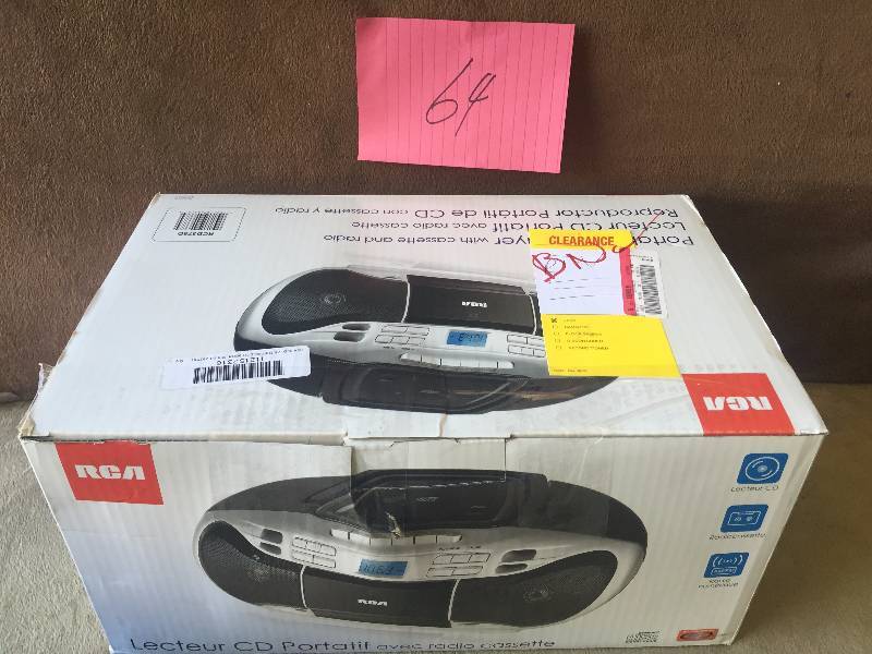 lot 64 image: RCA Portable CD Player New
