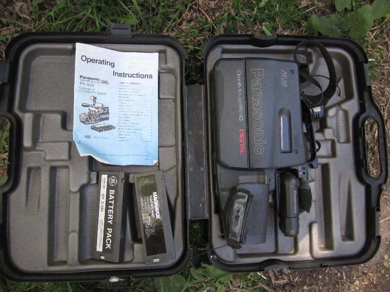 lot 110 image: Panasonic video recorder with case ...