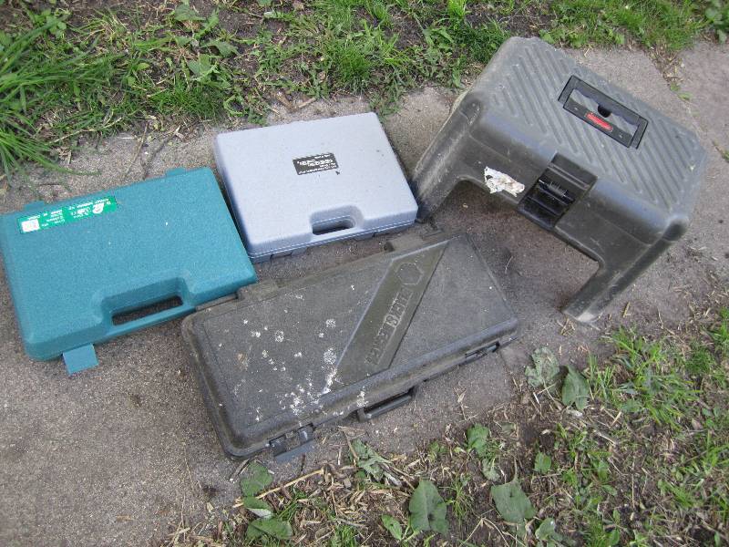 lot 163 image: Lot of empty power tool cases and a...