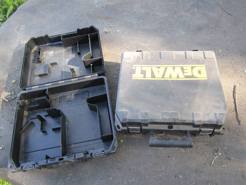 lot 212 image: 2 DeWalt tool cases...