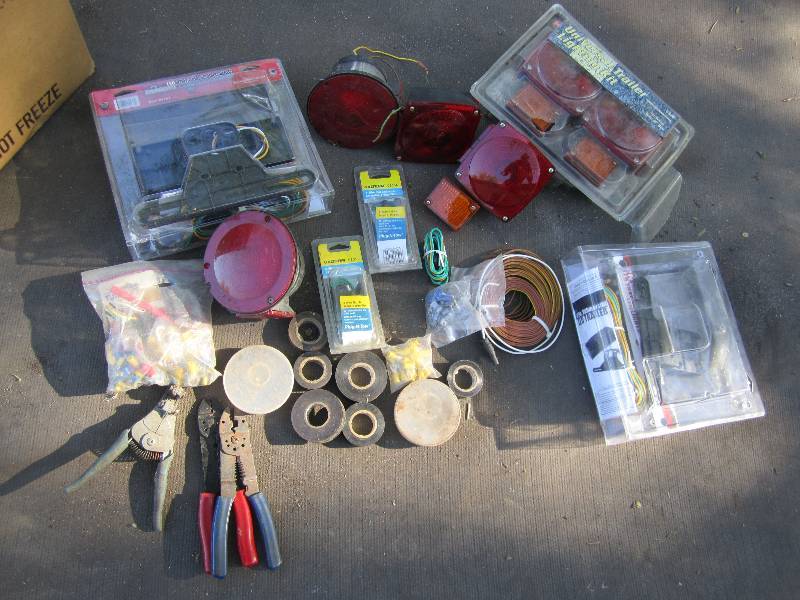 lot 223 image: Lot of trailer wiring supplies...