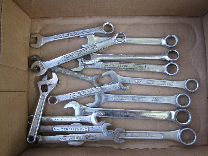 lot 231 image: Metric wrenches 9-17 no 15...