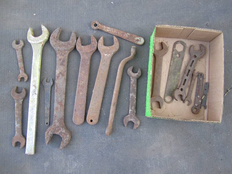 lot 235 image: Lot of unique and vintage wrenches...