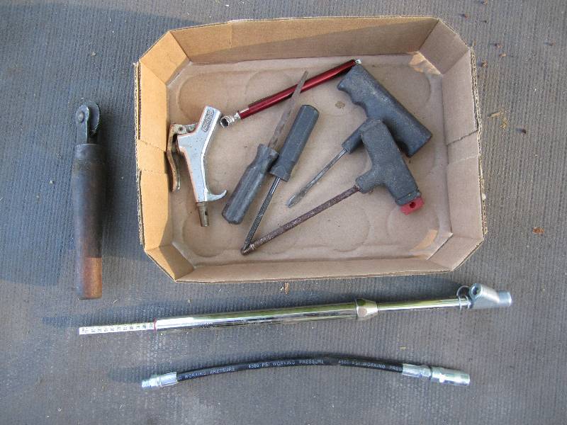 lot 251 image: Lot of air and tire repair tools...