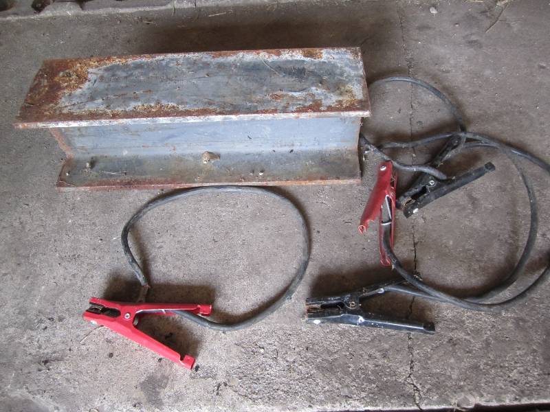 lot 293 image: I beam 20 long 6.5 wide and cables...