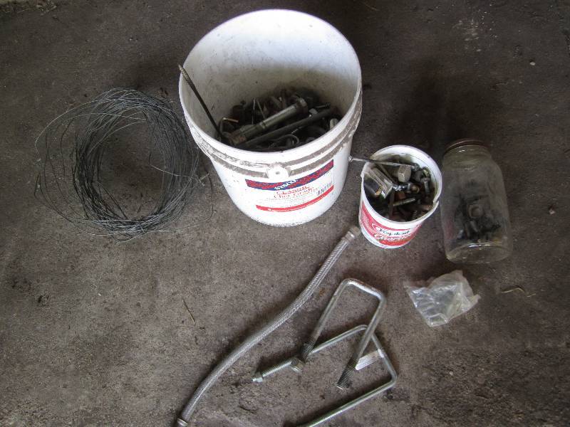 lot 355 image: Bucket of assorted hardware...