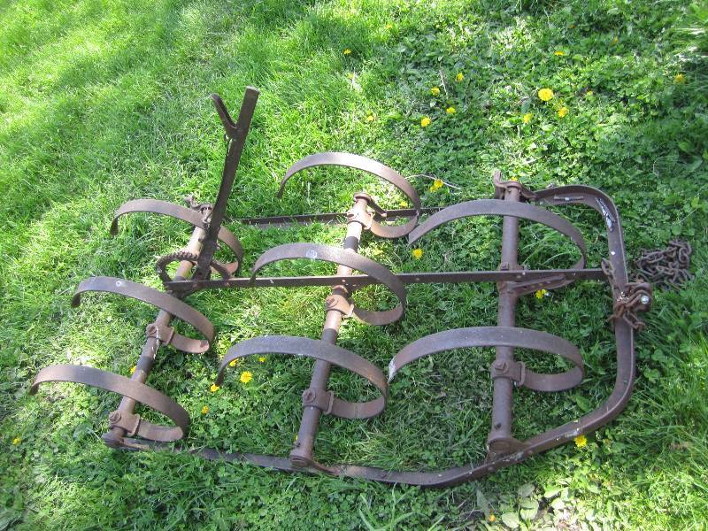 lot 403 image: Vintage metal tiller...