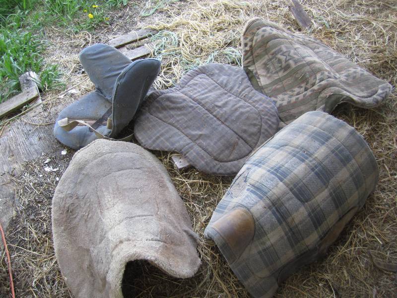 lot 413 image: Lot of saddle pads...