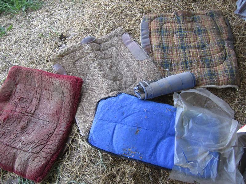 lot 416 image: Lot of saddle pads...