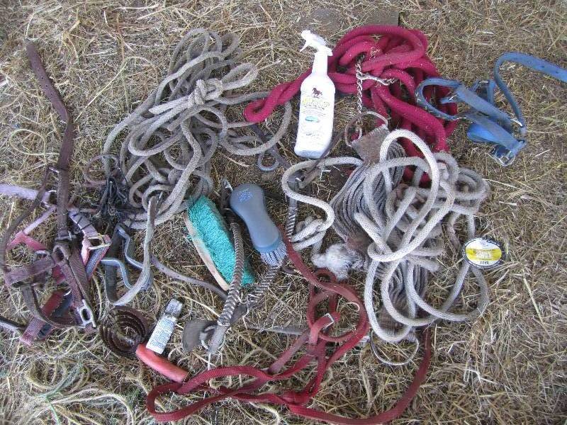 lot 449 image: Lot of hose leads, brushes and othe...