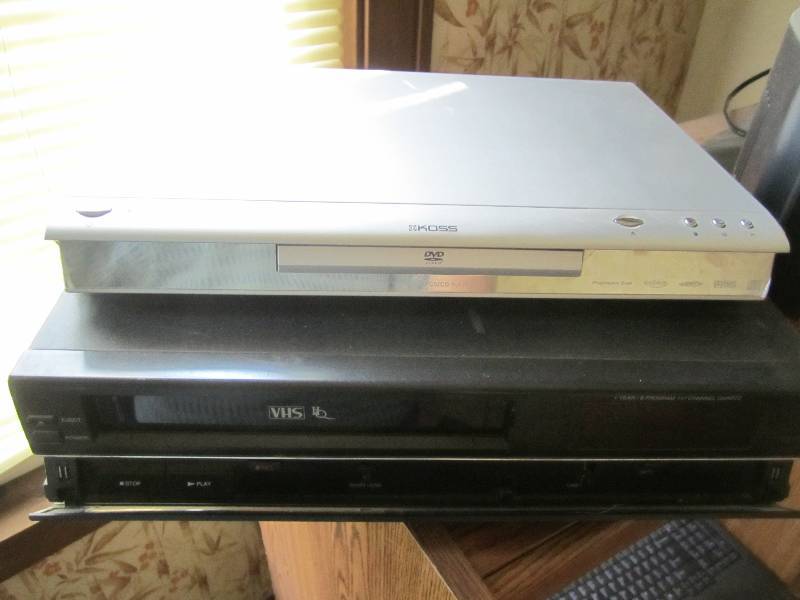 lot 52 image: DVD and VHS player...