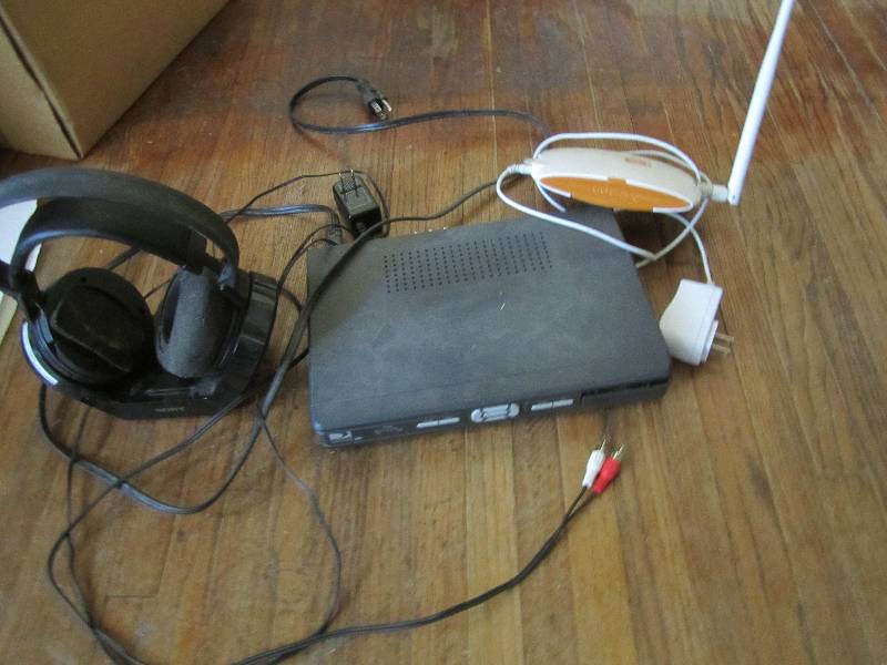 lot 53 image: Direct TV Receiver, Sony headphones...