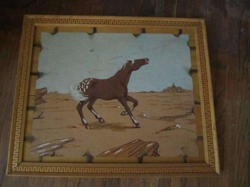 lot 78 image: Horse wall art...