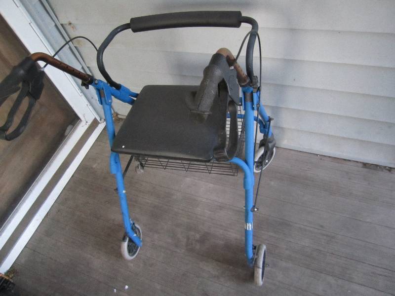lot 93 image: Seat and walker...
