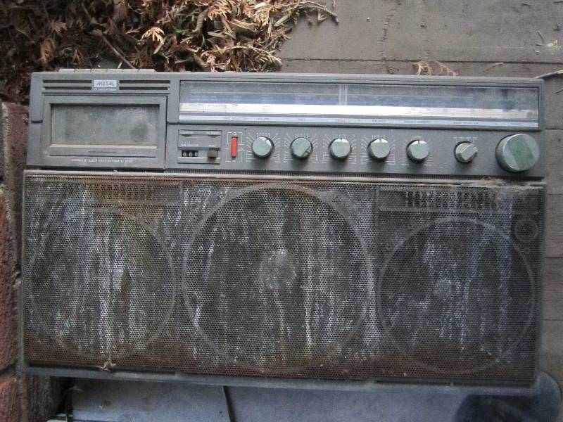 lot 94 image: Radio and tape boom box...