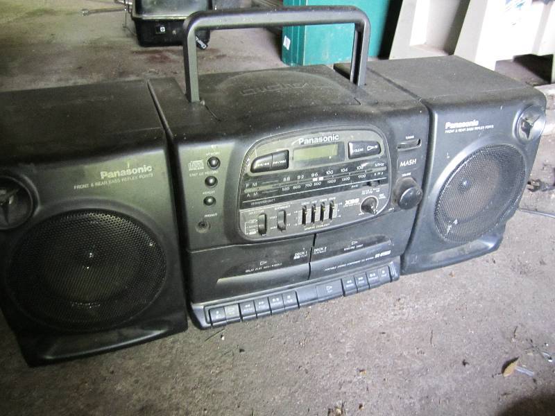 lot 611 image: Panasonic boom box...