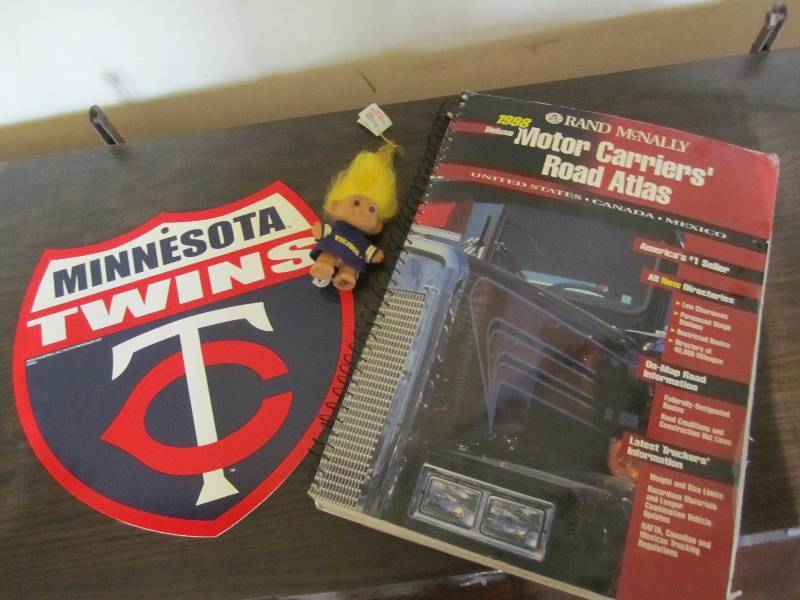 lot 482 image: Twins, Viking and road atlas...