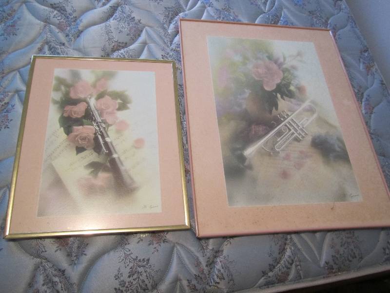 lot 573 image: Clarinet and Trumpet prints...