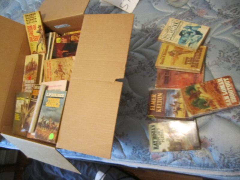 lot 578 image: Box full of mainly Western paperbac...