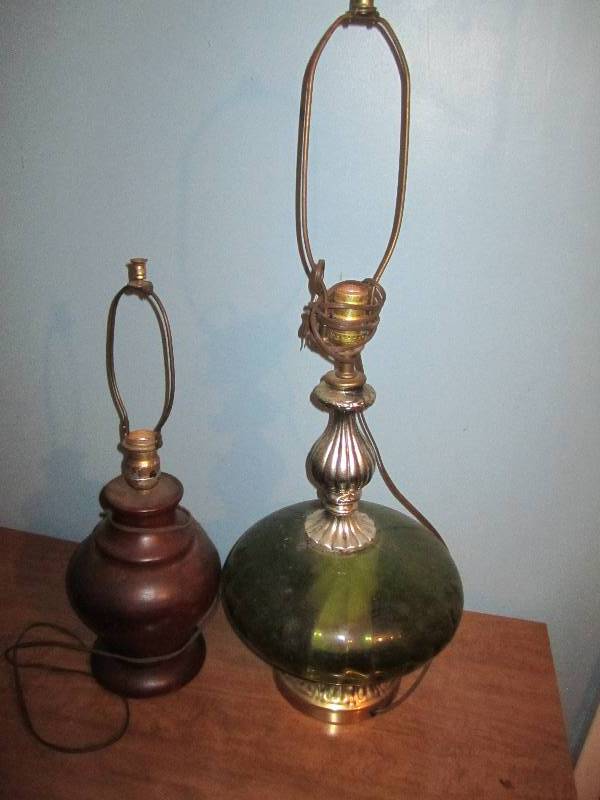 lot 674 image: Pair of vintage lamps...