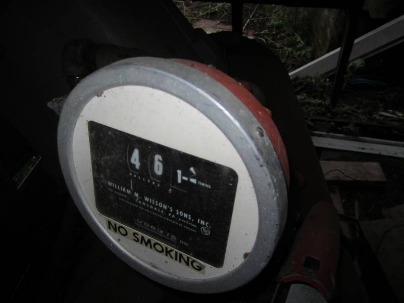 lot 701 image: Large fuel tank with pump and nozzl...