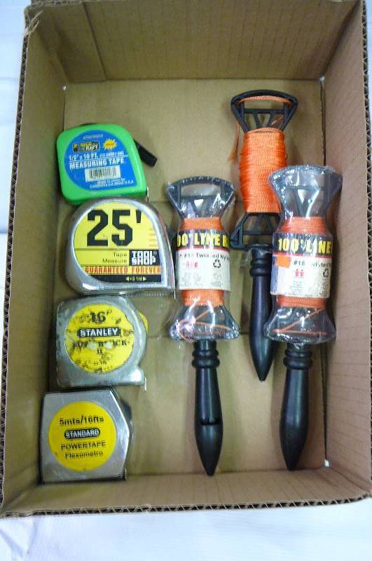 TAPE MEASURES & 100 ft. LINE REELS