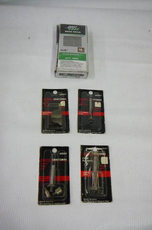 ROUTER BITS & BRAD NAILS