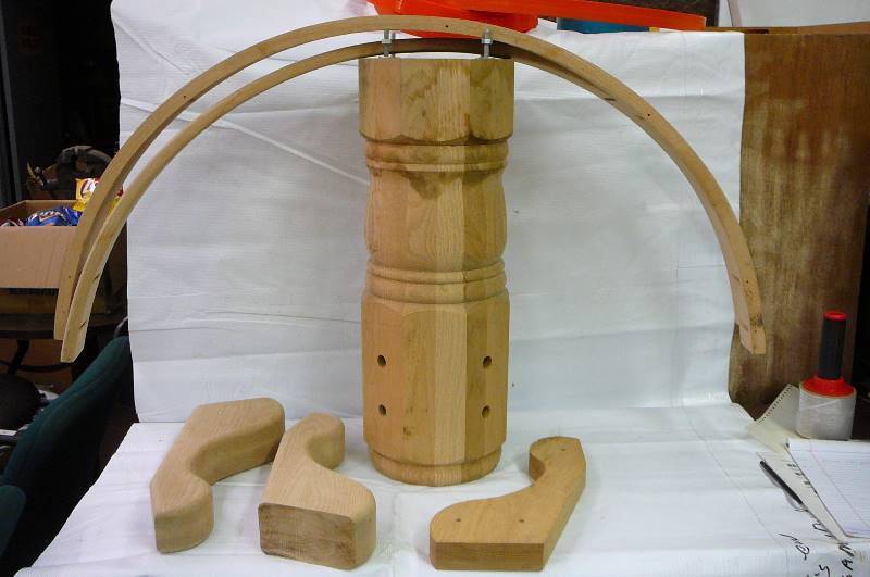 OAK TABLE PARTS