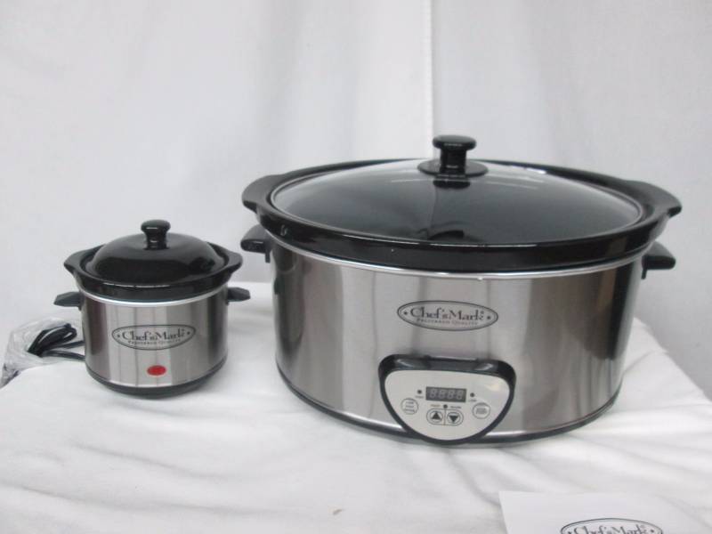 Chefs Mark 6.5-Qt. Slow Cooker w Mini Crock