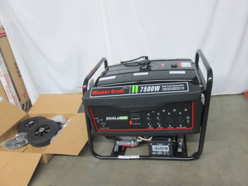 Master Craft 7500 Watt Dual FuelFuel Generator May Store Returns and