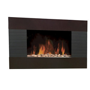 HomeEasy 1500 Watt Wall Mount Electric Fireplace