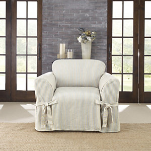 Sure Fit Ticking Stripe Chair Slipcover