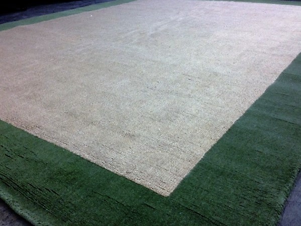 St. Croix Trading GreenTan Bordered Area Rug 8X10