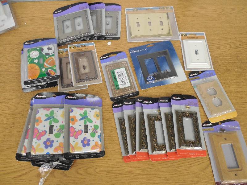 lot 69 image: MASSIVE LOT OF DECORATIVE ELECTRICAL WALL AND SWITCH COVER