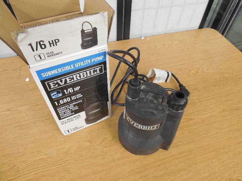 lot 98 image: 16 HP Submersible Thermoplastic Utility Pump