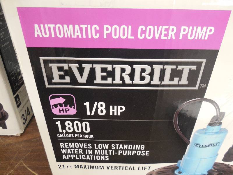 lot 91 image: (2) 18 HP Pool Cover Pump