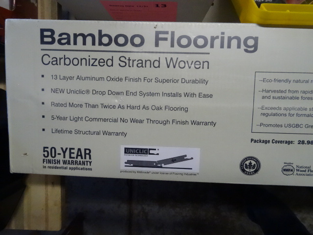 lot 145 image: Bamboo Flooring