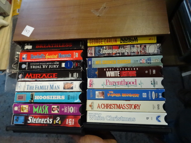 lot 147 image: VHS Storage Bin