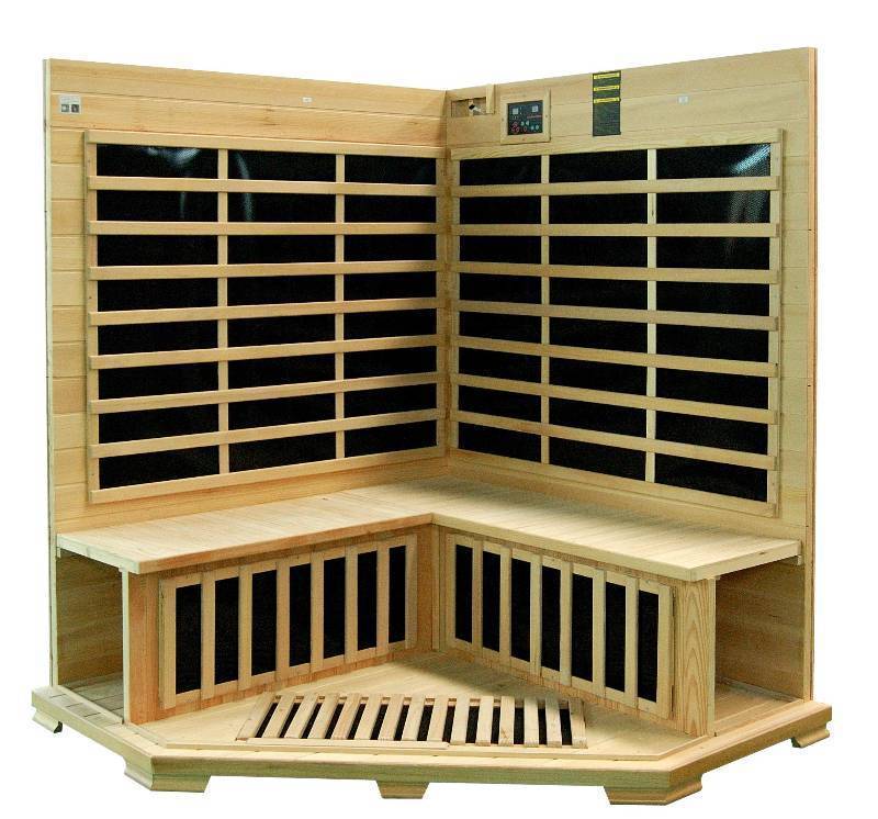 New 3-4 Person Corner Infrared Sauna
