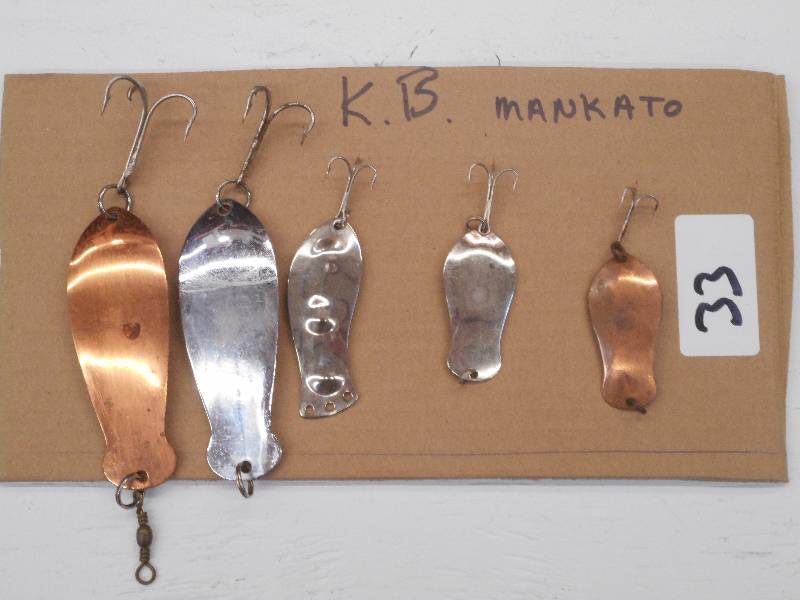 lot 33 image: Lot Of (5) K.B. Mankato Spoon Lures...