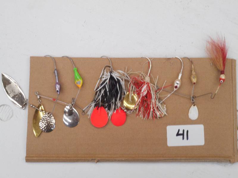 lot 41 image: Lot Of (7) Assorted Spinner Baits ...