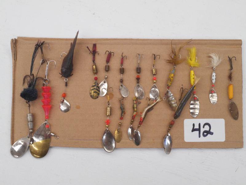 lot 42 image: Lot Of (17) Asoerted Spinner Lures ...