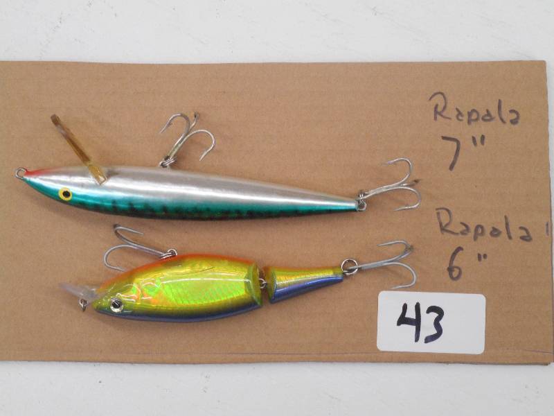 lot 43 image: (1) 6 & (1) 7 Rapala Crankbait Lu...