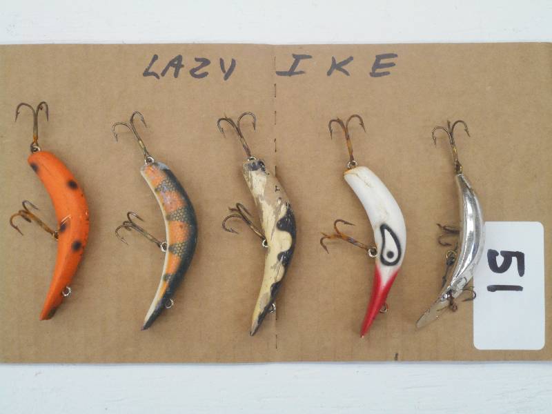 lot 51 image: Lot Of (5) Lazy Ike Crankbait Lures...