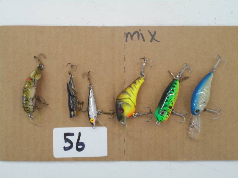 lot 56 image: Lot Of (6) Assorted  Crankbait Lure...
