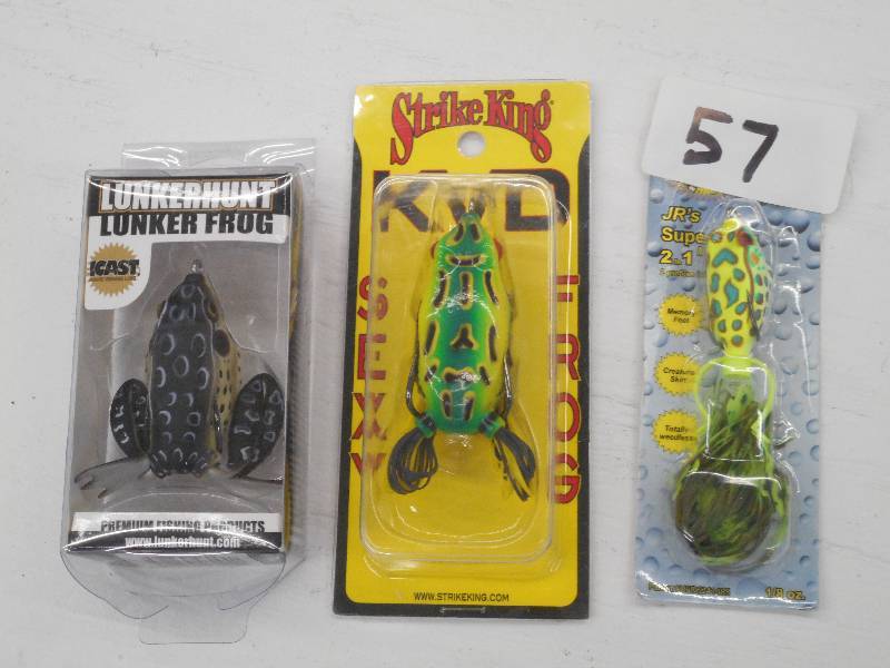 lot 57 image: Lot Of (3) New-In-Box Lures ...